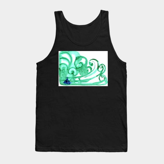 Smooth Sea Never Made a Skillful Sailor Tank Top by RavensLanding